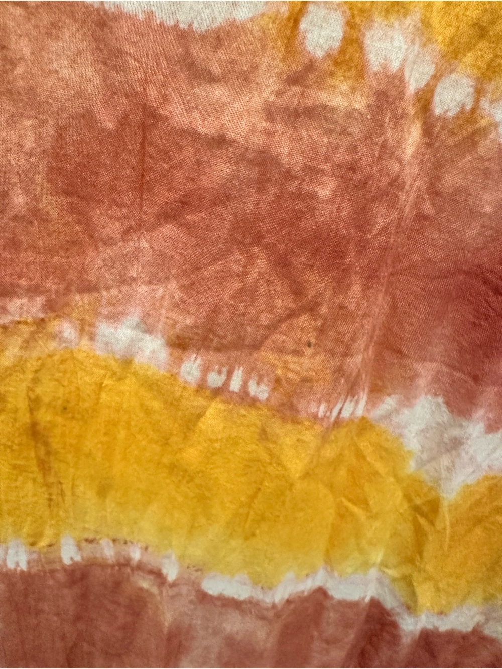 Coniglio Palm Beach Hand Dyed Maxi in Yellow & Coral with Beading - Picture 8 of 9